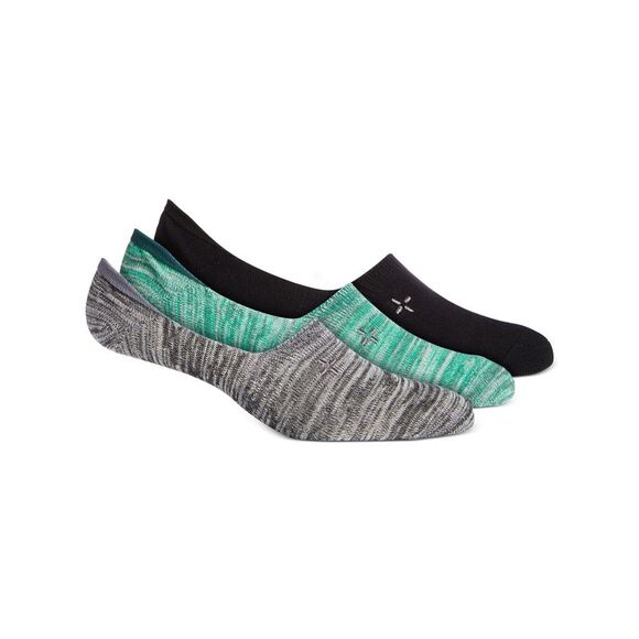 SUN STONE 3 Pack Multi Green Assorted Casual No Show Socks 7-12 - Picture 1 of 2